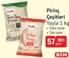 YAYLA PİRİNÇ ÇEŞİTLERİ 1 KG